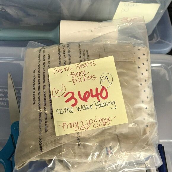 Tommy Hilfiger Womens Cotton Chino Khaki Shorts Beige Flat Front Pockets Size 4 - Picture 11 of 11